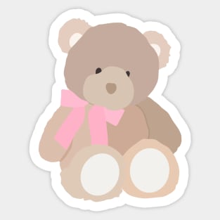 coquette teddy bear Sticker